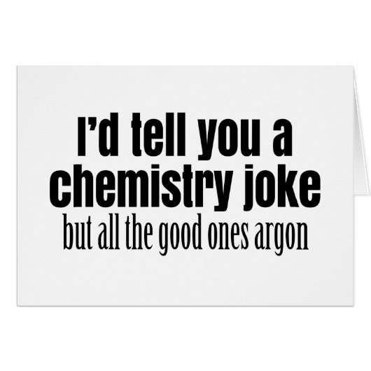 Funny Chemistry Meme for Teachers Students Cards (Front Horizontal)
