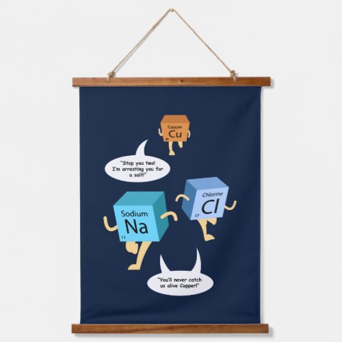 Funny Chemistry Periodic Table Elements Gag Hanging Tapestry