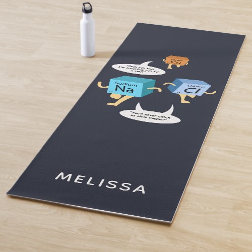 Funny Chemistry Periodic Table Science Gag Yoga Mat