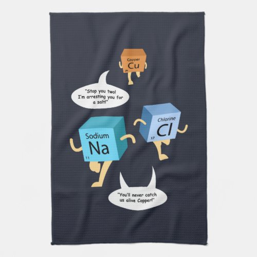 Funny Chemistry Periodic Table Science Kitchen Towel