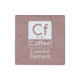 Funny Chemistry Pun Joke coffee essential elem Stone Magnet