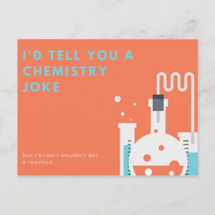 Funny Chemistry Pun Postcard