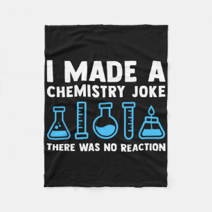 Funny Chemistry Science Teacher Chemist Men Women Fleece Blanket