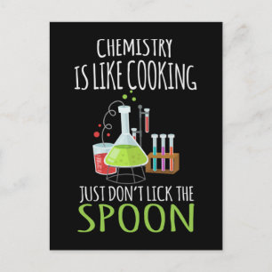 Funny Chemistry Scientist Laboratory Joke Postcard
