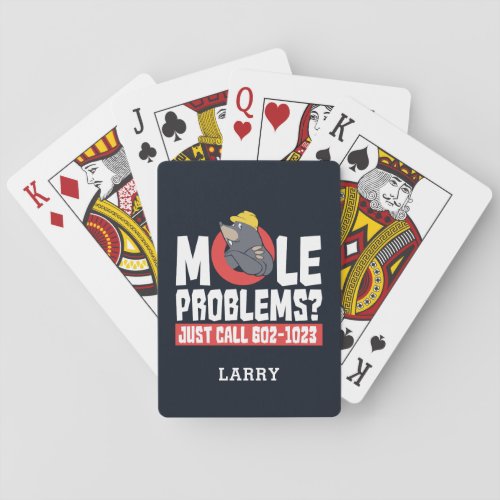 Funny Chemistry Teacher Mole Problem Playing Cards