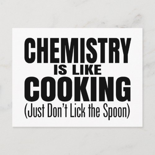 Funny Chemistry Teacher Quote Postcard