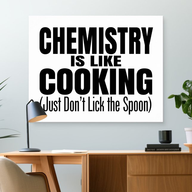 Funny Chemistry Teacher Quote Poster (Classroom and Desk Poster)