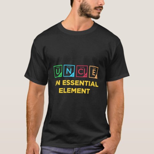 Funny Chemistry Uncle Periodic Table Gift T_Shirt