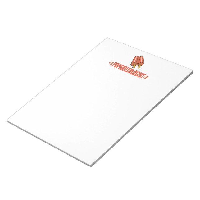 Funny Cherry Popsicle Lover Notepad (Angled)