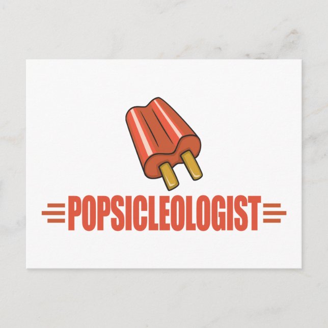 Funny Cherry Popsicle Lover Postcard (Front)