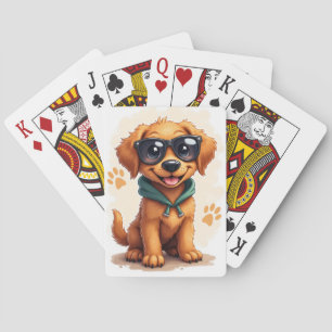 Funny Chesapeake Bay Retriever Kawaii Dog Poker Cards