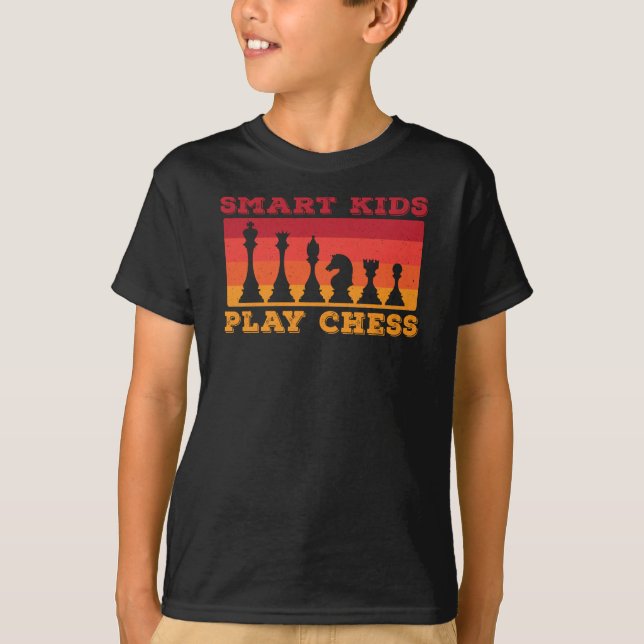 Funny Chess board Champion Kid Board Game Night T-Shirt (Front)