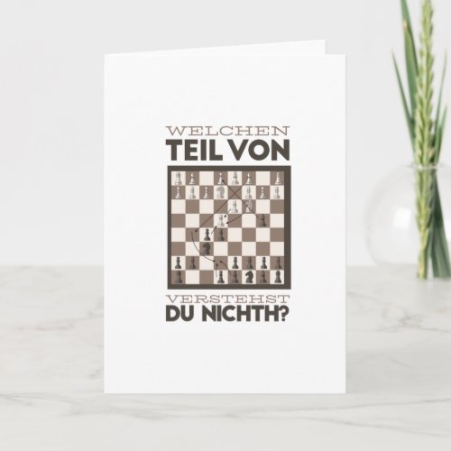 Funny Chess Card