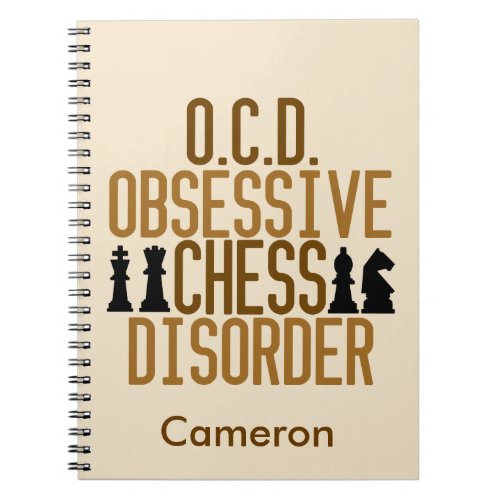 Funny Chess Custom Notebook