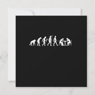 Funny Chess Evolution Chess Player Gift Idea Invitation