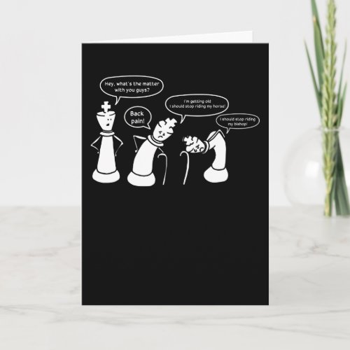 Funny Chess figures Card