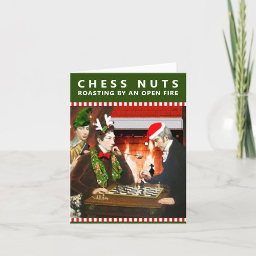 Funny Chess Game Christmas Holiday Card