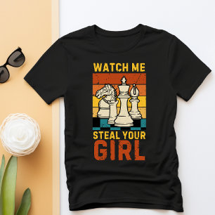 Funny chess game distressed grunge humor knight T-Shirt