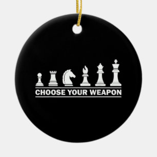 Funny Chess Gift for Chess Lover Kids Boys Girls C Ceramic Ornament