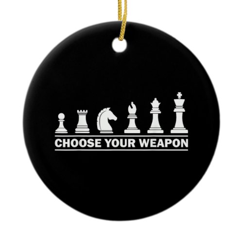 Funny Chess Gift for Chess Lover Kids Boys Girls C Ceramic Ornament