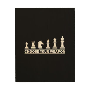 Funny Chess Gift for Chess Lover Kids Boys Girls C Wood Wall Art