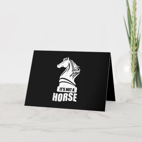 Funny Chess Its Not A Horse Knight Piece Player Holiday Card