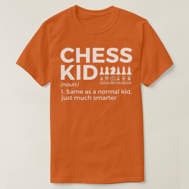 Funny Chess Kid Definition Chess Player 1 T-Shirt (Design Front)