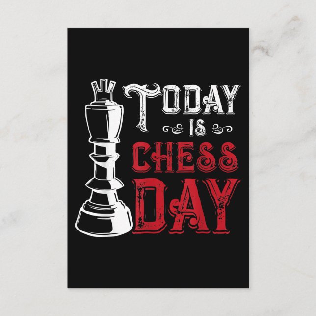 Funny Chess King Castling Design Enclosure Card (Front)