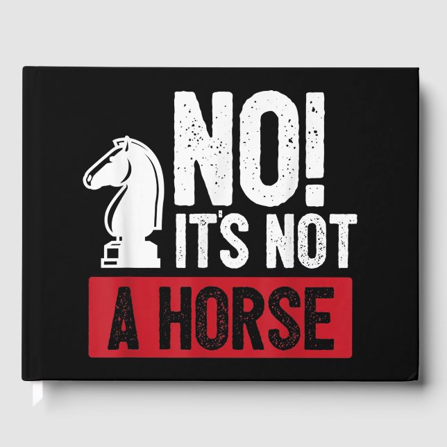 Funny Chess King Castling Design Guest Book (Front)