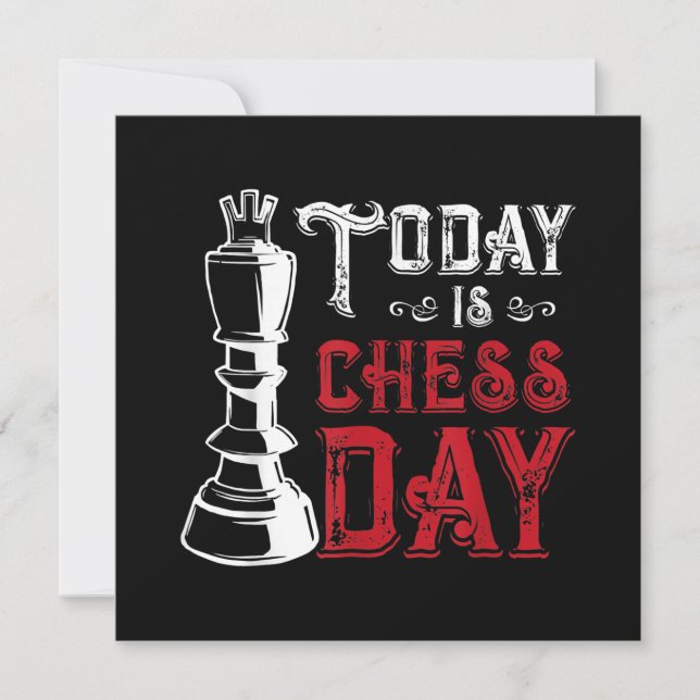 Funny Chess King Castling Design Invitation (Front)