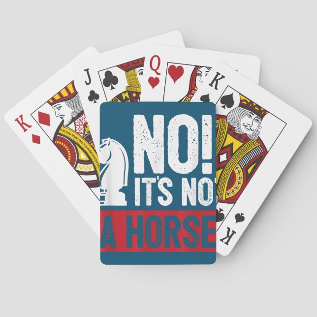 Funny Chess King Castling Design Poker Cards (Back)