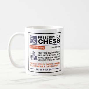 Funny Chess Mug Prescription Design