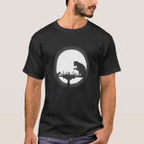 Funny Chess Player Cat Mouse Board Game Shadow T-Shirt