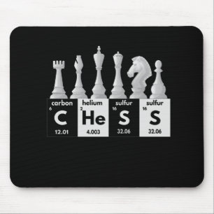 Funny Chess Player Game Board Periodic Table Gift Mouse Pad