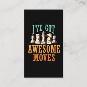 Funny Chess Player Gift for Chess Lover Business Card