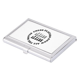 Funny Chess Players Know All the Moves Case For Business Cards