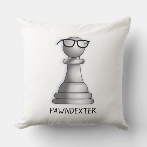 Funny Chess Players Throw Pillow