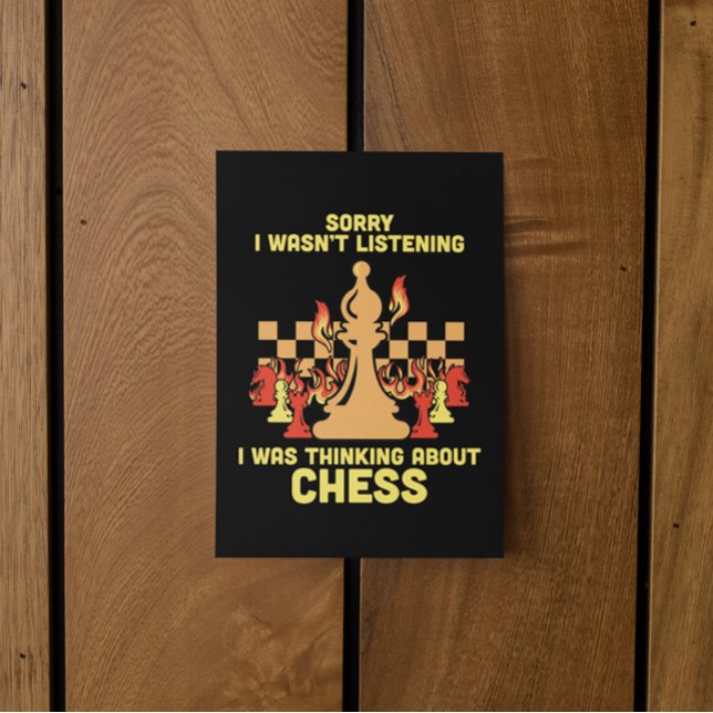 Funny Chess Quote Gift for Chess Players & Lovers Invitation (Funny Chess Quote Gift for Chess Players & Lovers Invitation)