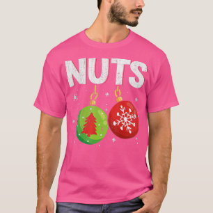 Funny Chest Nuts Matching Chestnuts Christmas Coup T-Shirt