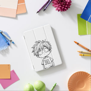 Funny Chibi Anime Boy iPad Smart Cover