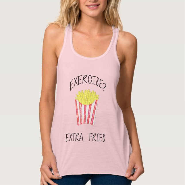 Funny Chic FRENCH FRIES LOVERS GIFT T-Shirt Tank Top (Front)