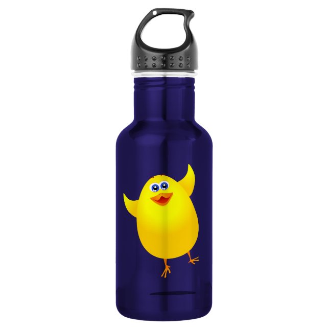 Funny chick, water bottle (Front)