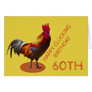 Funny Chicken  Adult Age Birthday Cards