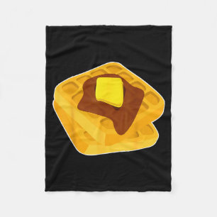 Funny Chicken & Waffles Matching Halloween Cos Fleece Blanket