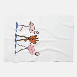 Funny Chicken Kitchen Hand Towels Zazzle