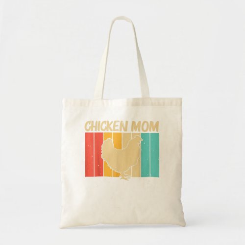 Funny Chicken Art For Mom Women Chicken Farmer Pou Tote Bag