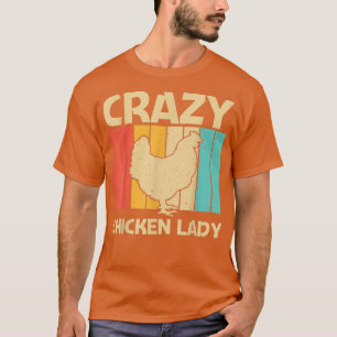Funny Chicken Art For Women Mom Chicken Farmer Pou T-Shirt