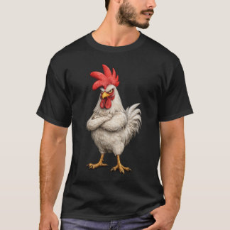 Funny Chicken Attitude T-Shirt – Cool Farm Style