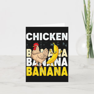 Funny Chicken Banana Dance Meme For Kids &amp; Adu Card