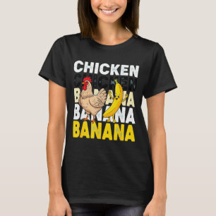 Funny Chicken Banana Dance Meme For Kids & Adu T-Shirt